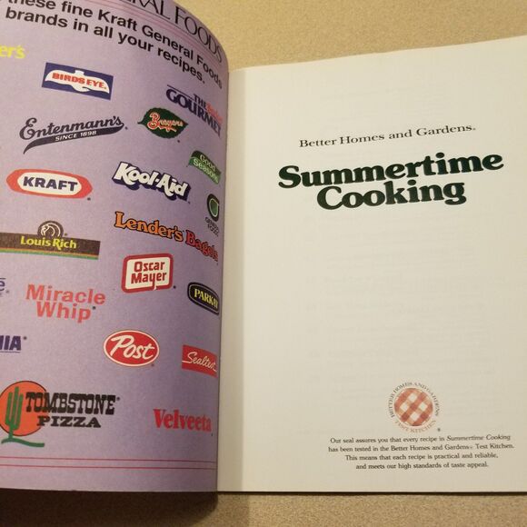 Vintage better homes and gardens summertime cooking paperback Cookbook - Picture 5 of 8